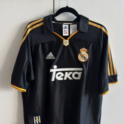 Real Madrid Black Teka Jersey (Size S) 🖤🟠