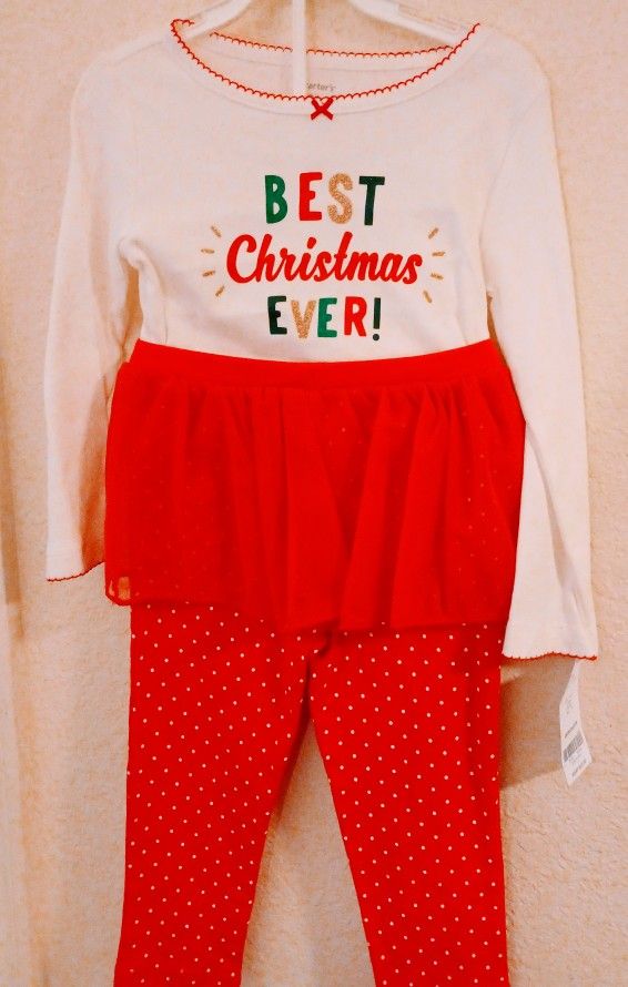 Brand New Baby Girls Carter's 24-months Christmas Outfit