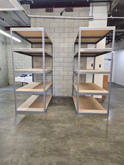 Warehouse Storage Rack Industrial Shelving 72 in W x 36 in D Boltless Shelves Similar To Uline And Grainger Delivery Available