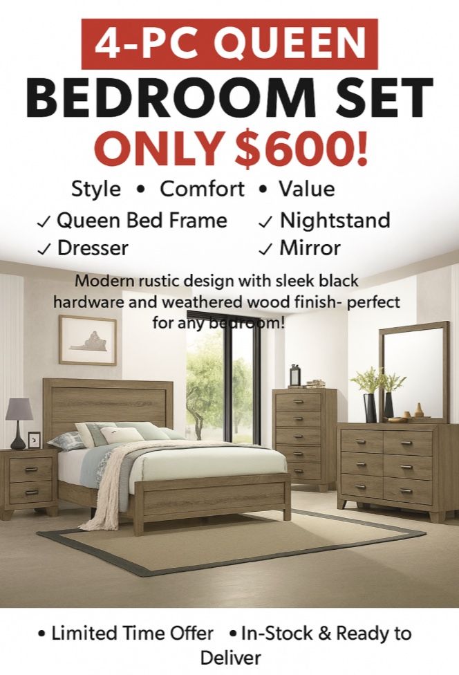4 Pc Queen Bedroom