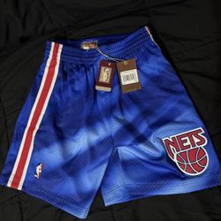 New Jersey/Brooklyn Nets Mitchell and Ness Retro Shorts