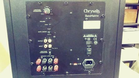 Chrysalis subwoofer best sale