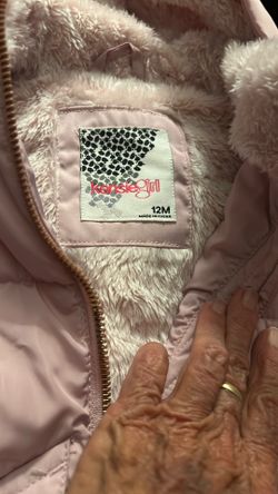 Lilac Puffy Coat Winter