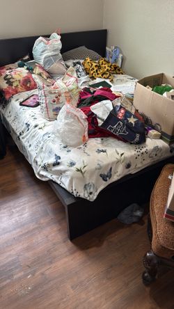 Full size ikea bed with mattress