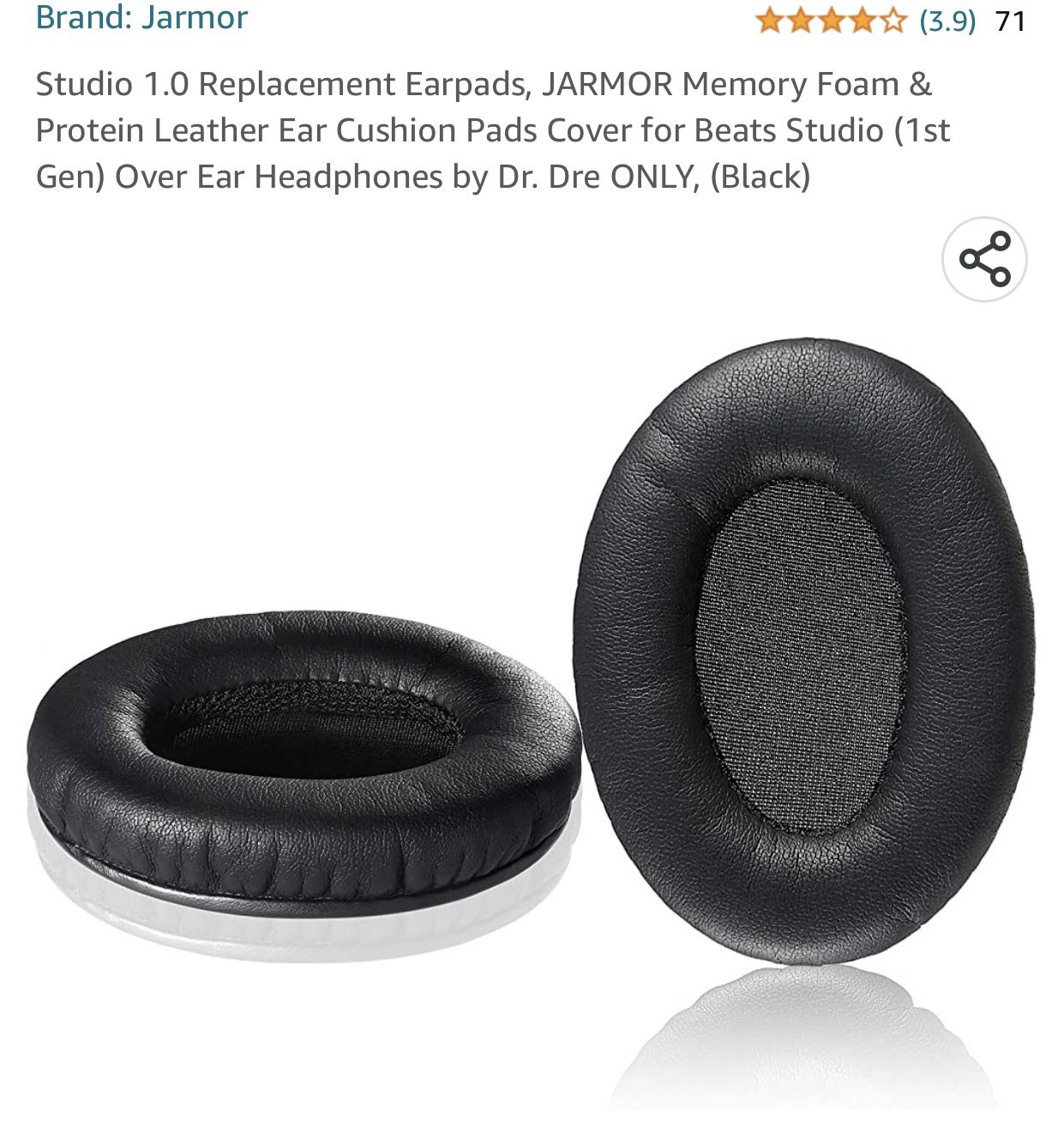 Beats By Dre Studio 1 Replacement Ear pads Ear Muffs