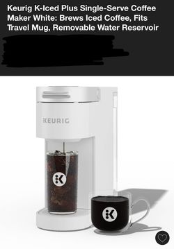 White Keurig, Iced & Hot Coffee