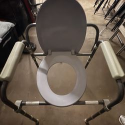 Adjustable Shower Transfer Bench & raised toilet frame 