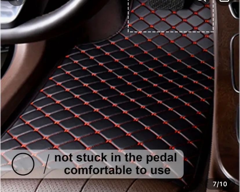 This Item Is Still Available / 4 Pieces Of Universal PU Leather Car Floor Mats Pads Leather Front & Rear