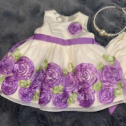 ❤️ American Princess 6M Rose Party Dress Set