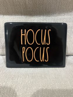 Rae Dunn Hocus Pocus Halloween Ceramic Sign