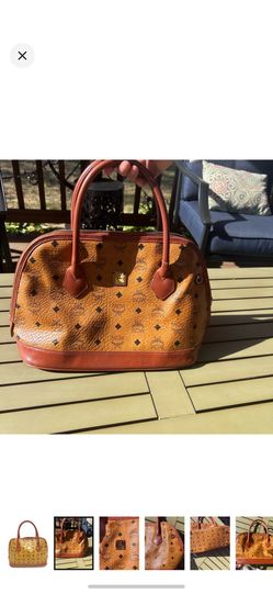 MCM Visetos Alma Bag