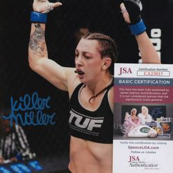 JSA COA Juliana Miller Signed 8x10 UFC Photo