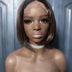 WIG 100% HUMAN HAIR 8”