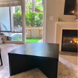 EXCELLENT CONDITION! Square Wooden Coffee Table Black - Threshold