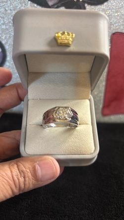 White GP Men’s Wedding Ring Size 12