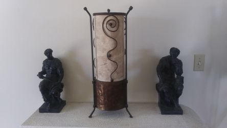 Accent Lamp Home Deco Wrought Iron Piece
