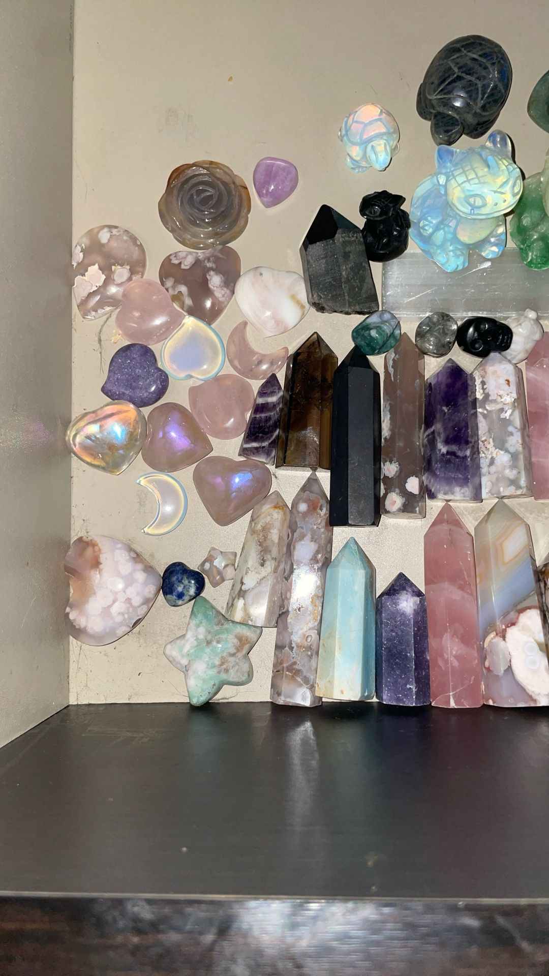 All types of crystals flower agate you pick your item and name your price