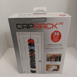 Perfect Curve Cap Rack 12 Clips Hold Up to 36 Hats New In Box Sealed
