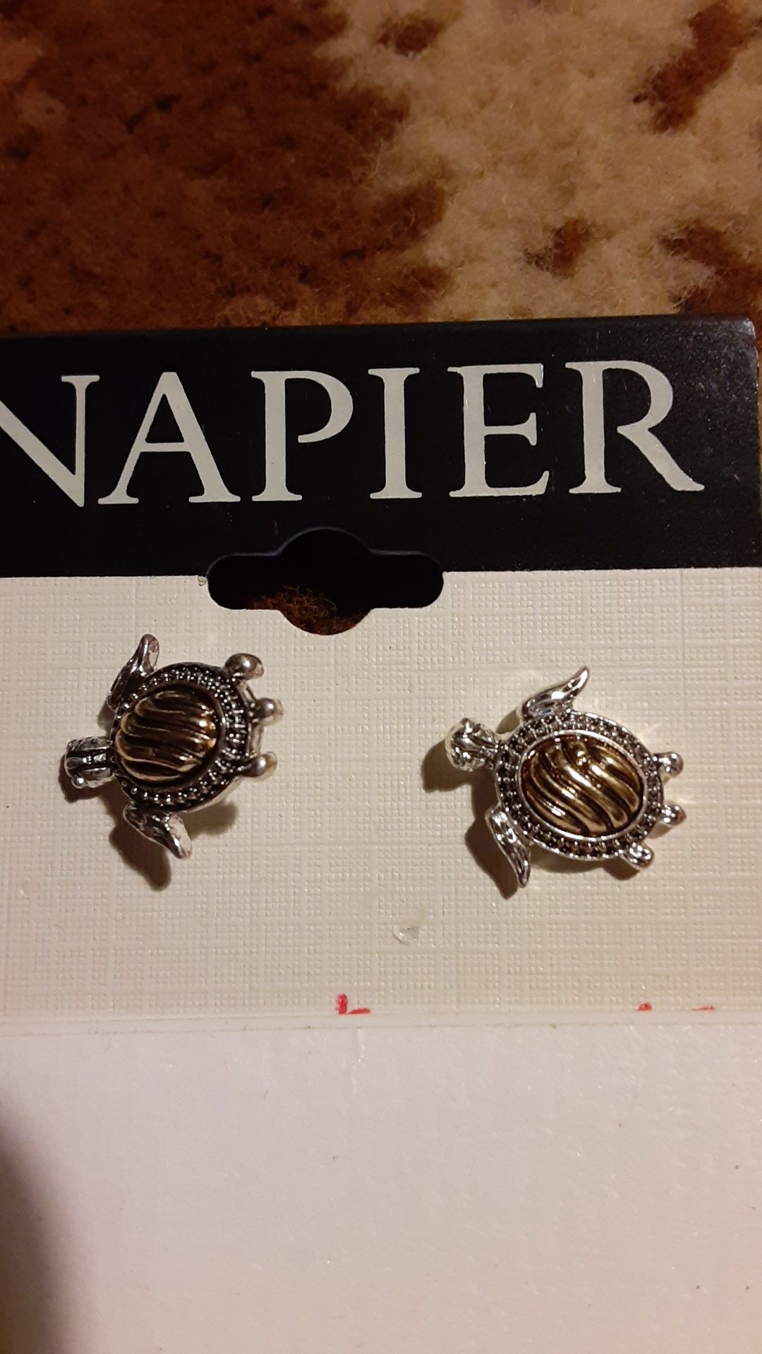 NAPIER TURTLES EAR RINGS