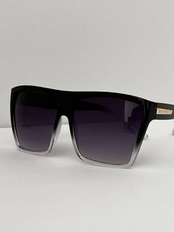 ALDO Oversized Square Oversized Aviator Gradient Sunglasses Black 2 Clear Frames