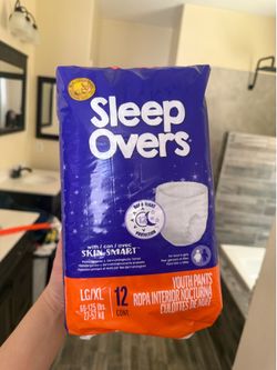Sleep over diapers