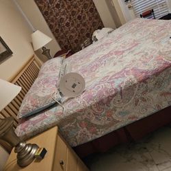 King size bed with bedroom set