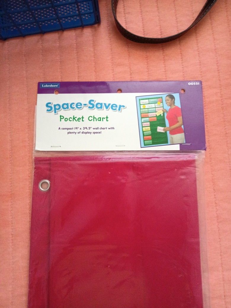 Lakeshore Space -Saver Pocket Chart (19 X 39.5)