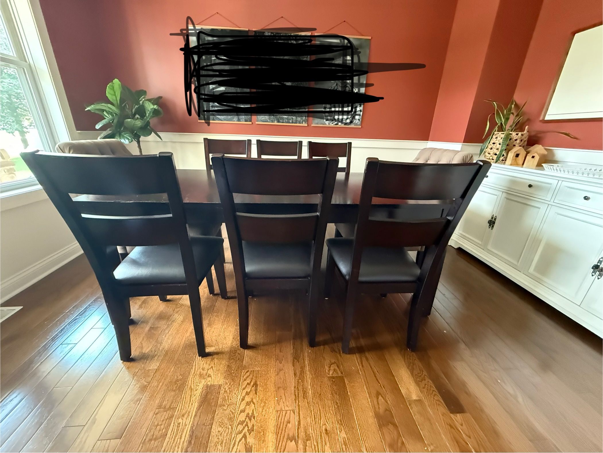 Table and Chairs Seating For 8