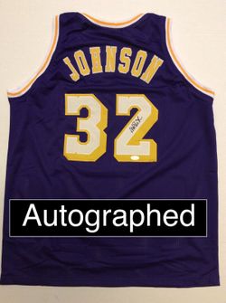 Magic Johnson Signed Lakers Jersey
