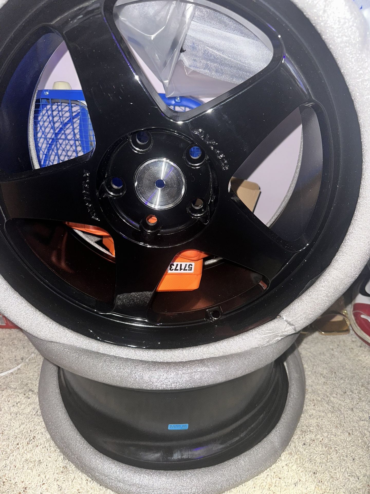 18x8.5 Gloss Black Wheel AVID1 AV42 5x4.5  35 RIMS 2XPAIR