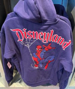 Brand New w/ Tags Disney Disneyland Spider-Man Webs Hoodie SM