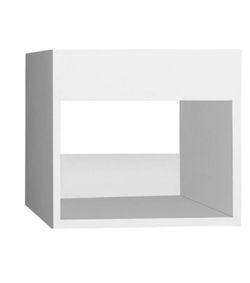 Ronbow 648015-E23 Catalina 13 3/4” Frestanding Solid Wood Shelf Bridge White