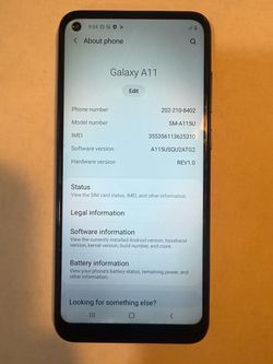 Samsung Galaxy A11 Android Smartphone