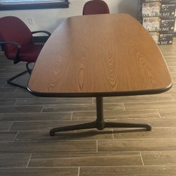 Long Conference Table 8 Feet Long 4 Feet Across Great Condition No Scratches