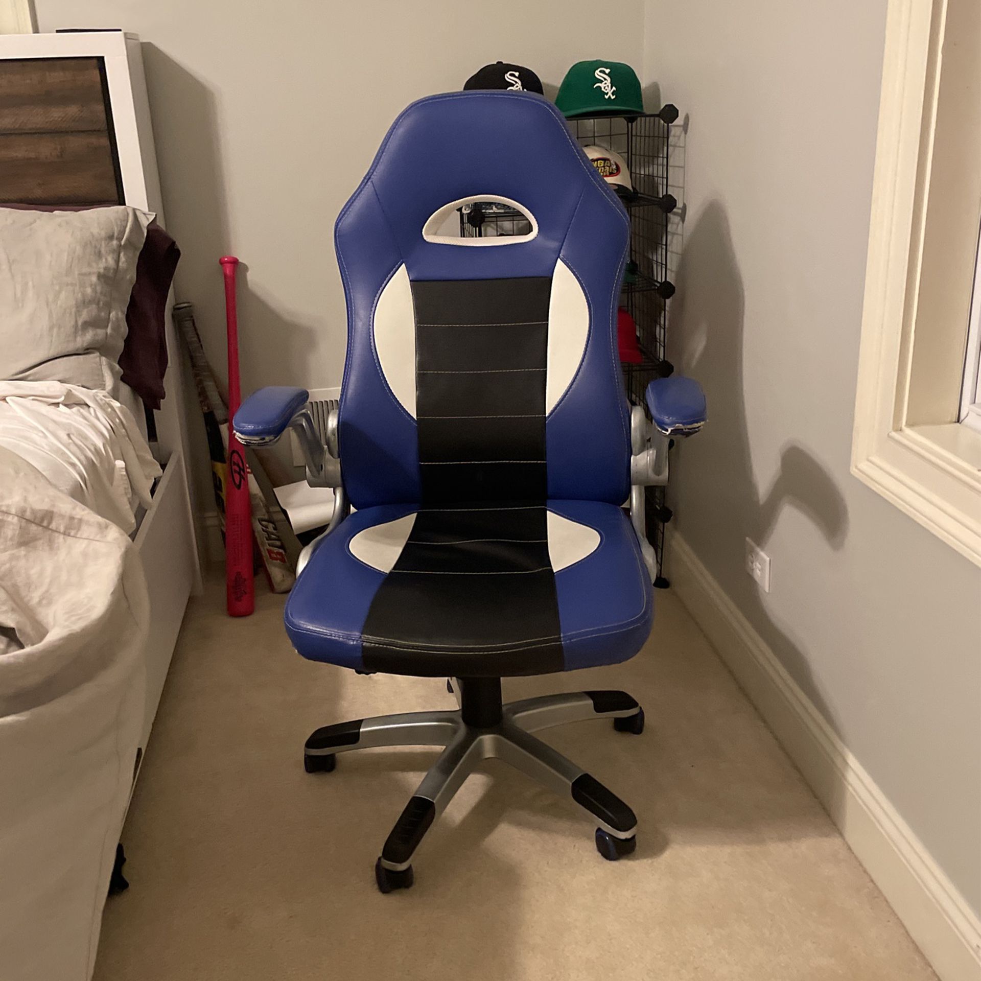 Blue/Black/White Gaming Chair