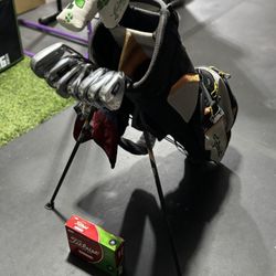 Callaway Rogue ST Pro Irons 5-PW – Rifle 105g 6.0 Tour Flighted Shafts + golf bag, putter, and balls