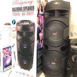 Rechargeable Music Player - Double 8” Woofer 