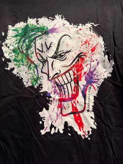 Joker-Inspired Paint Splash Art T-Shirt – https://offerup.com/redirect/?o=Sm9lT2Nob2EuY29t – Large