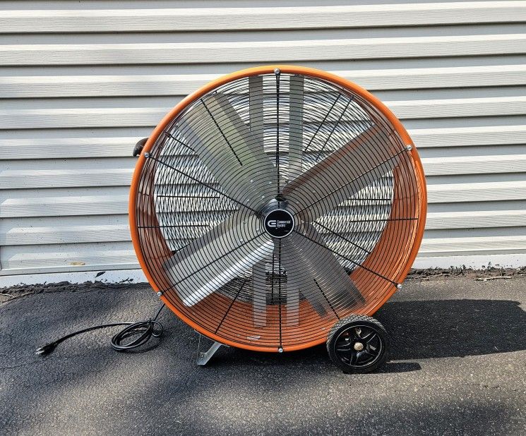 30 in. Heavy Duty 2-Speed Direct Drive Drum Fan!