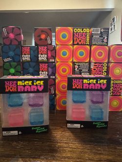 Needoh fuzz Ball,Needoh color change, Needoh nice ice baby