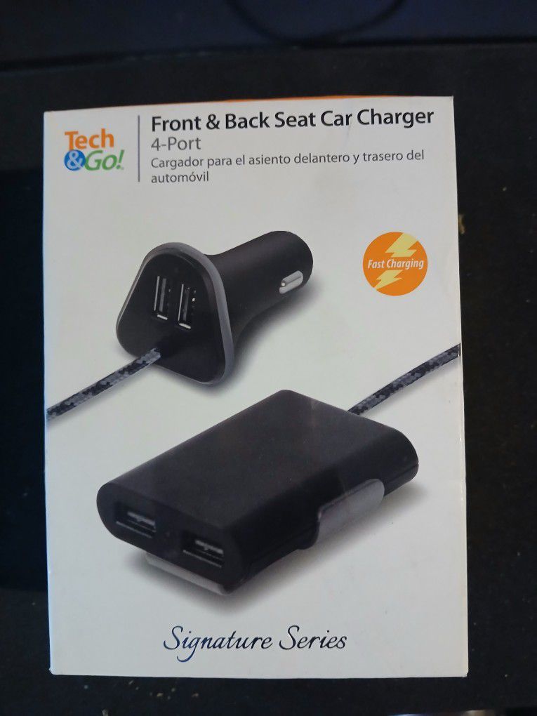 Front And Back Seat Car Charger 