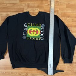 Rare vintage 90s Gucci Sz 2XL sweatshirt with multi-coloured logo gucci tultex 