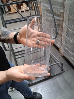 Flower Vases Round Clear Glass