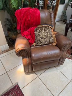 electric recliner genuine leather