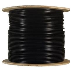 1000' Spool Cat 6 Direct Burial Cable 550MHz 24AWG 4 PR Solid Aluminum Shield