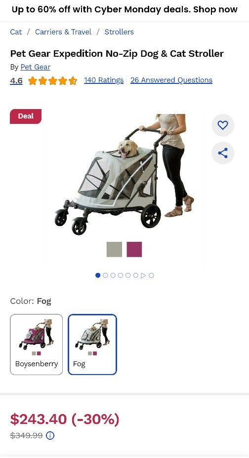 Dog Cart Buggy Pram