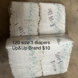 Up&Up Diapers Size 1 120 Count 
