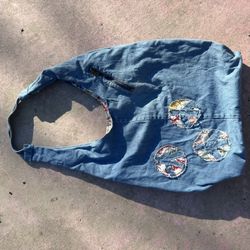 Blue Denim Tote Bag 