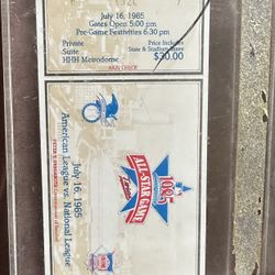 1985 All Star Ticket 