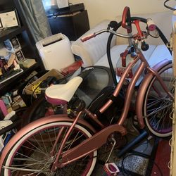 Pink cruiser bike